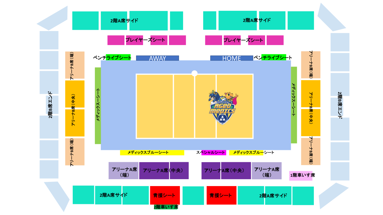 リプロ武道館(埼玉県立武道館) 座席図